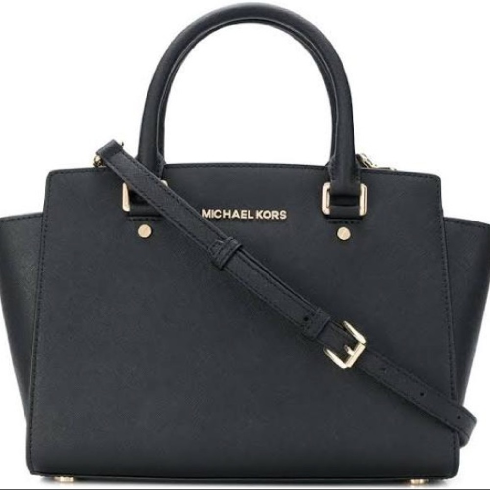 MICHAEL KORS SELMA LEATHER SATCHEL